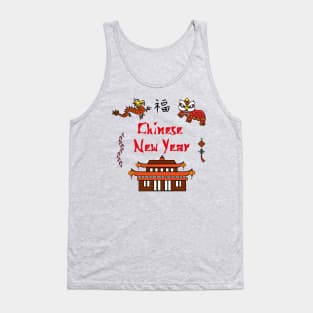 Chinese New Year symbols Tank Top